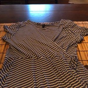 Faux wrap mini dress